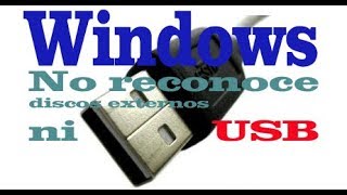 Windows no Reconoce  Asigna Disco Duro Externo o Usb  Memoria Flash 🛠🆘🖥 [upl. by Rhodes]