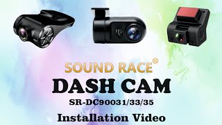 Sound Race Dash Cam DC900313335 Installation Video  How to install Dashcam in 1 minute [upl. by Anaerda]