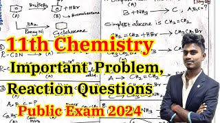 11th chemistry important questions 2024  compulsory problems  ￼Important Problems 2024  Chemistry [upl. by Monsour452]