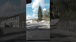 1000 Years Old Pieve in Chianti road trip with my Model Y Part 11 tesla modely shorts [upl. by Ahsineb845]