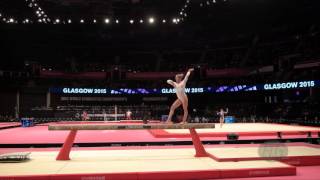 STEINGRUBER Giulia SUI  2015 Artistic Worlds  Qualifications Balance Beam [upl. by Esten]