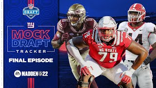 FINAL Mock Draft Tracker Who Will the Giants Draft [upl. by Ainahtan402]