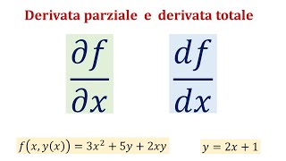 Derivate parziali e derivate totali [upl. by Dorn]