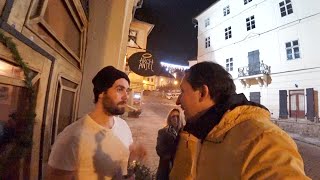 The Nightlife in a Small Slovak Town 🇸🇰 Banska Stiavnica vlog [upl. by Aldarcie]