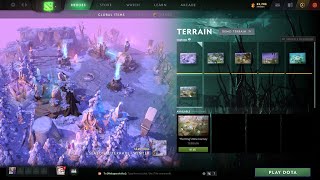 Dota 2 Seasonal Winter Terrain Preview 2020 Dota plus [upl. by Rother]