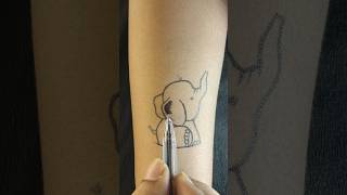 Small and cute tattoo 😍 shortvideo tattoo trending art viralvideo video [upl. by Willey123]