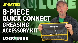 LockNLube 8Piece Quick Connect Greasing Accessory Kit updated [upl. by Ihcur841]