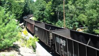 NS SD80MACS at Whispering Pines Rd on the South Fork Secondary [upl. by Eissed]