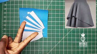 How to draft a Flared Skirt  Trending  Detailed [upl. by Westhead]