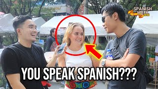 Two Filipinos speak Fluent Spanish at the Streets of Makati 🇪🇸 [upl. by Anyahc]