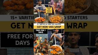 Get free Chicken Wraps at Fryzone Hyderabad  15 NonVeg Starters  Street Food India [upl. by Anali238]