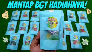 HADIAHNYA MANTAP KALI BAH UNBOXING SNACK PERMEN BERHADIAH POSITIF ANTI ZONK [upl. by Emya]