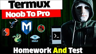 Termux Full Course  Homework And Test [upl. by Isnam]