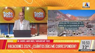 El Dr Muntaner habla sobre Vacaciones 2024 ¿cuántos días nos corresponden [upl. by Eenyaj]