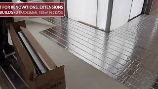 Retrofit Underfloor Heating for Renovations amp Extensions controlled with an app [upl. by Edrick]