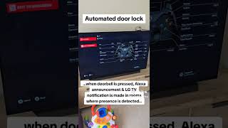 Automated Door Lock Home Assistant NodeRed ring LGTV Zigbee motion sensor and a Yale Conexis [upl. by Lejna845]