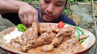 perilla seeds and chicken cury recipe  NAGA cuisine  kents vlog [upl. by Ayor]