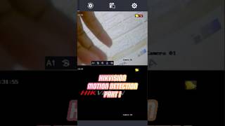 Hikvision Motion Detection  Part 1 hikvision cctv tutorial shorts [upl. by Allehcim]