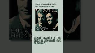 Mozart  Sonata for 2 Pianos in D Major K 448  II quotAndante quotby Tania and Eric Heidsieck [upl. by Amri]