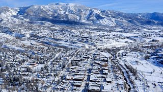 Winter Walkthrough Downtown Steamboat Colorado  4K HDR [upl. by Ellirpa882]