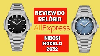 REVIEW DO RELÓGIO NIBOSI MODELO 2632 DO ALIEXPRESS [upl. by Annahs]