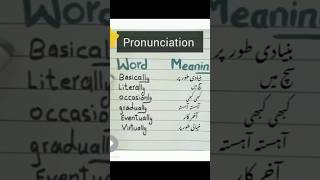 english pronunciation vocabulary shorts [upl. by Nahtaj657]