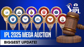 IPL 2025 MEGA AUCTION  Biggest updates🤩 [upl. by Netsruk]