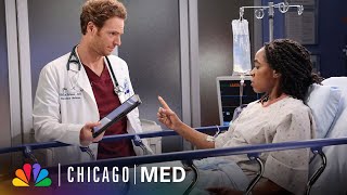 Dr Halstead’s Patient Want More Tests Than Halstead Thinks Are Necessary  Chicago Med  NBC [upl. by Ellehcin219]