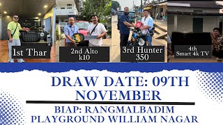 Draw Dateko November 9 ko tik kaaha Sonibar Biap Rangmalbadim Playground William Nagar [upl. by Vadim]