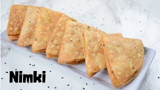 nimki recipe  ନିମ୍କି  tea time snack recipe how to make nimki [upl. by Lilli218]