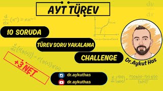 AYT MATEMATİK 10 SORUDA TÜREVDE SORU YAKALAMA 3 NET yks yksmatematik yks2024 aytmatematikayt [upl. by Juliette]