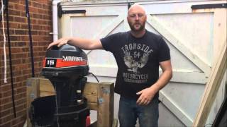 How to flush your outboard engine part1 in a bucket [upl. by Lali276]