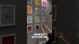 PANTONE WALL  designed by Six by Eleven India shorts interiordesign [upl. by Abigail]