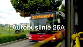 Autobuslinie 26A in Wien  Großenzersdorf  2014 [upl. by Kyd]