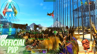 The Destruction Of Bawls Carno Island  Ark Survival Ascended Official PVP [upl. by Kcir]