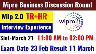 Wipro WILP Business Discussion Round Interview  Wipro Interview Experience [upl. by Hsirrehc]