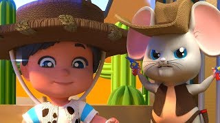 El Raton Vaquero  Canciones Infantiles  Nursery Rhymes  The Cowboy Mouse [upl. by Aiasi]