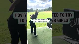 Golfer girls impressive trickshot 🤣 🎥 ttbrookessecret7 [upl. by Hi926]