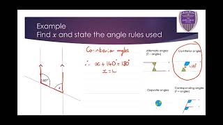 165 Year 9 Scheme 2 Shape 1 Co interior angles [upl. by Eus403]