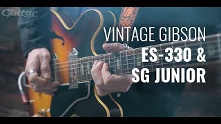 Vintage Gibson 1964 ES330 amp 1965 SG Junior electric guitar demo [upl. by Estren]