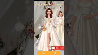 White Maxi frock wedding dress so dashing Barbie lookviralshort Angelina barbie makeup 💄 [upl. by Amsaj]