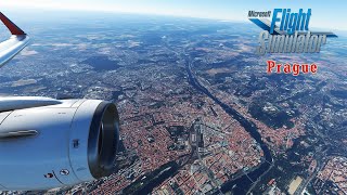 Microsoft Flight Simulator 2020  Prague approach and landing [upl. by Duane554]