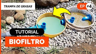 CÓMO HACER UN BIOFILTRO CASERO 💧🌱 Estanque para Tratamiento de Aguas Grises ♻️ ep4 Trampa de Grasas [upl. by Seuqirdor]