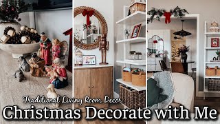 CHRISTMAS DECORATE WITH ME PART 3  FAMILY ROOM HOLIDAY DECORATING TIPS  CHRISTMAS DECORATING IDEAS [upl. by Ewnihc]