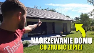 NAGRZEWANIE SIĘ DOMU blachodachówka klimatyzator duże okna strony świata wysunięty okap dachu [upl. by Nillok]