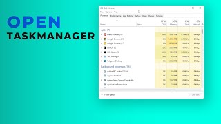 How to Open Task Manager in Windows 11 Quick amp Easy Steps [upl. by Berkie903]