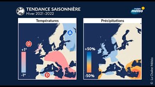 Prévision Saisonnière Hiver 2021 2022  France et Europe de louest [upl. by Asaret]