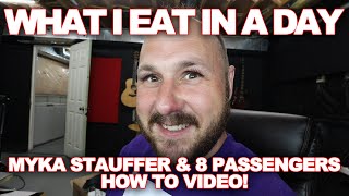 What I Eat In A Day  Myka Stauffer and 8 Passengers HOW TO VIDEO [upl. by Bitthia]