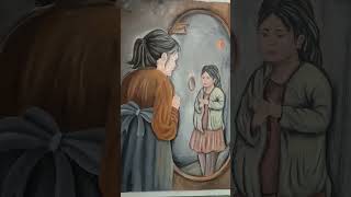 mix media painting oil painting pastel colors short viral [upl. by Manthei]