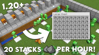 Minecraft Easy CREEPER Farm 120 Tutorial  20 stacks Gunpowder Per Hour [upl. by Marylou]